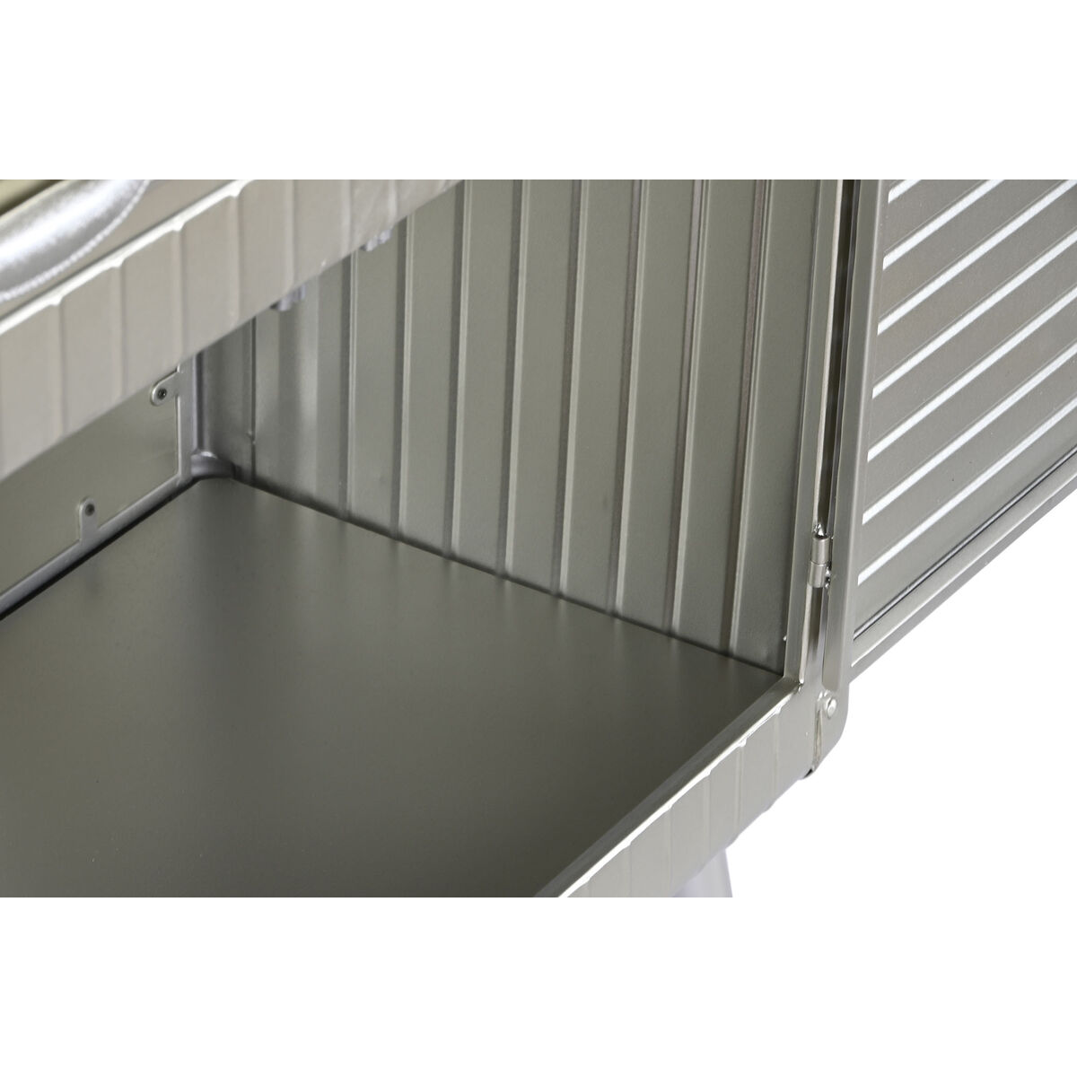 Skänk Home ESPRIT Silvrig Metall Trä MDF 80 x 39 x 82 cm - 4