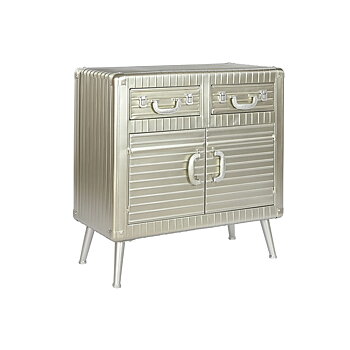 Skänk Home ESPRIT Silvrig Metall Trä MDF 80 x 39 x 82 cm
