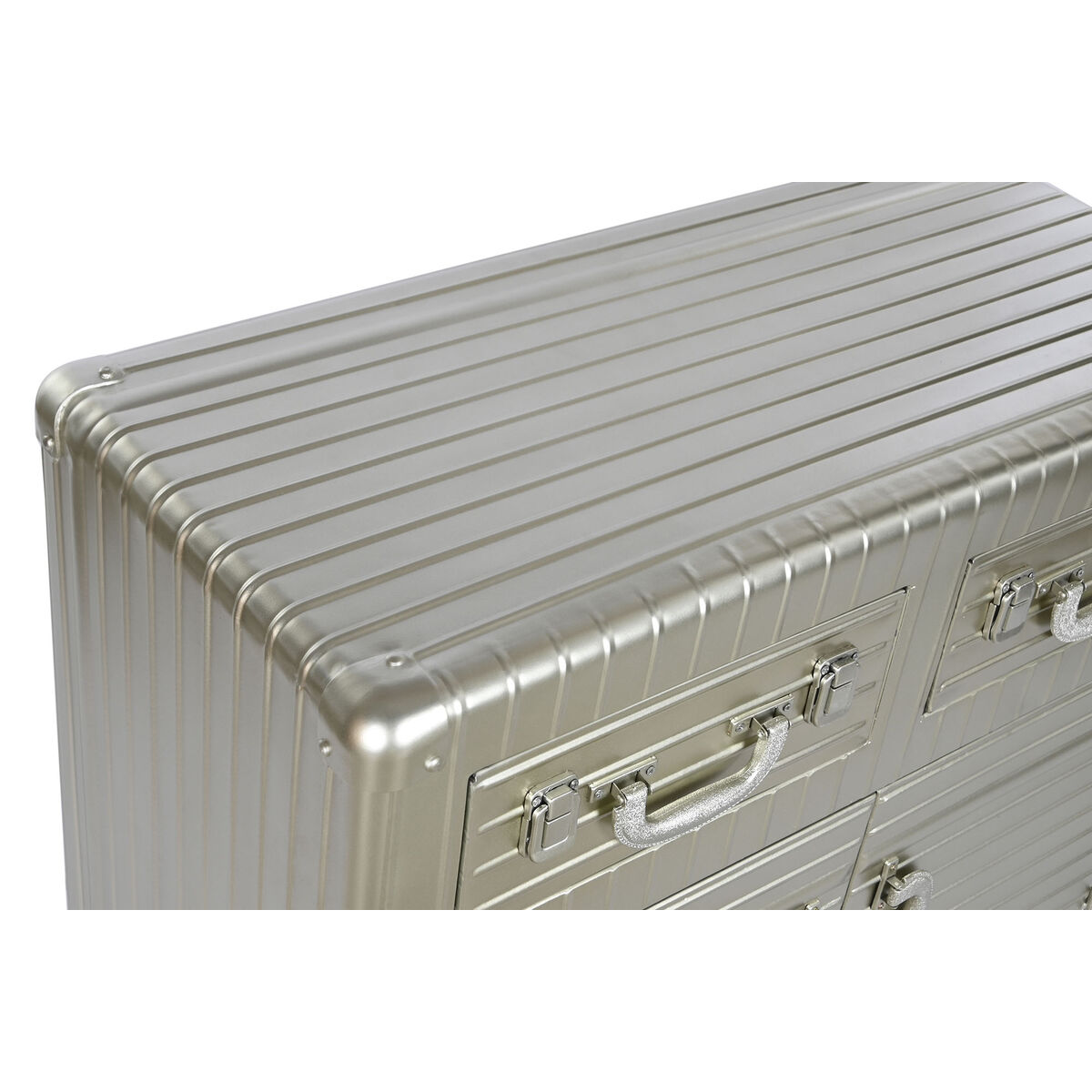 Skänk Home ESPRIT Silvrig Metall Trä MDF 80 x 39 x 82 cm - 10