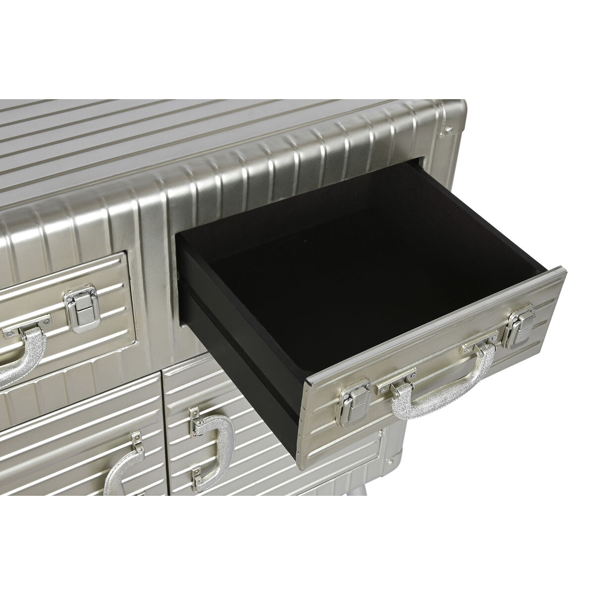Skänk Home ESPRIT Silvrig Metall Trä MDF 80 x 39 x 82 cm - 6