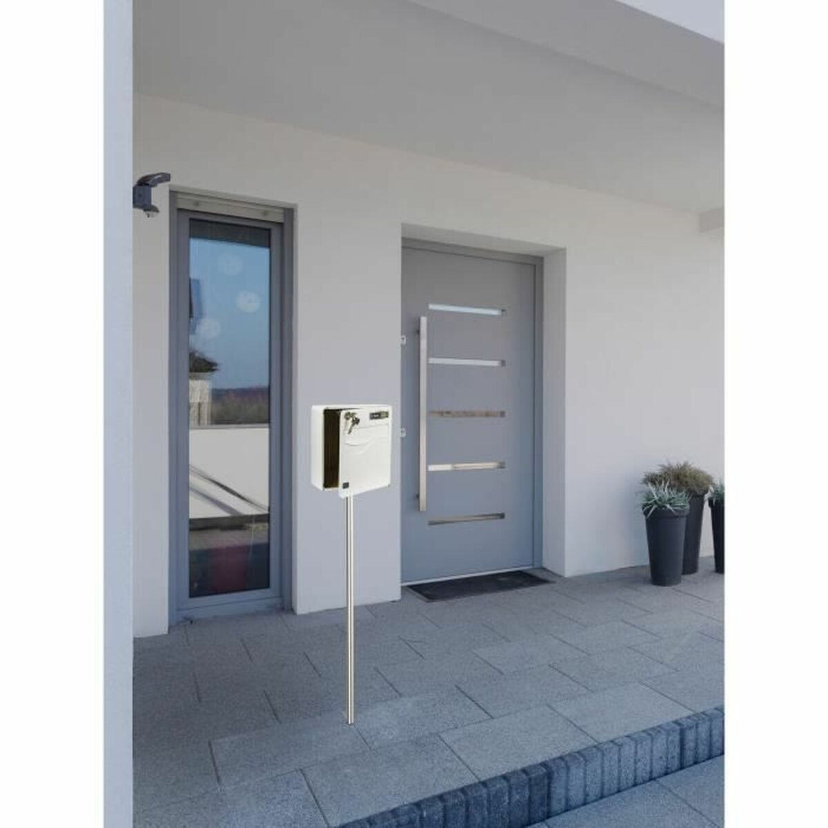 Brevlåda Burg-Wachter   36,5 x 28 x 31 cm Vit Plast - 3