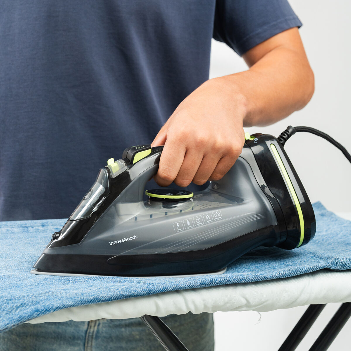 2-i-1 Sladdlöst ångstrykjärn Stiron InnovaGoods 2400 W 20-30 g/min - 4
