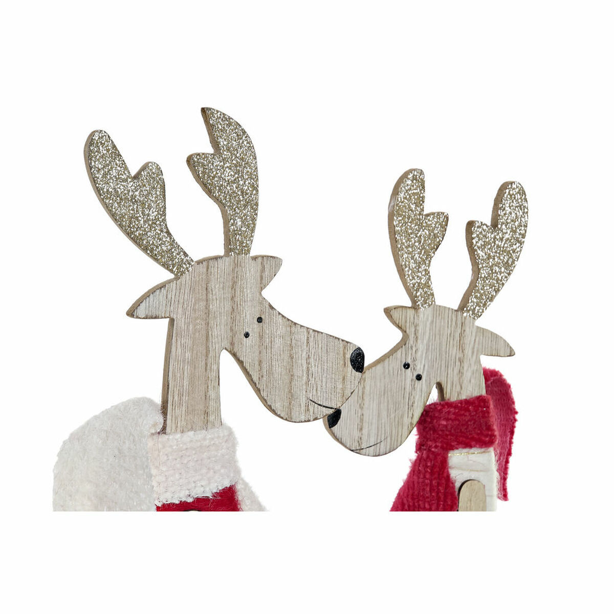 Julgranskula DKD Home Decor Polyester Trä (2 pcs) (9 x 6 x 39 cm) - 2