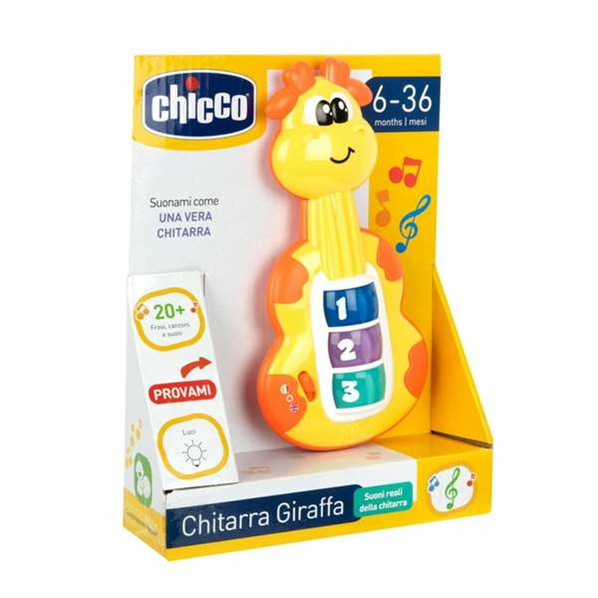 Musikalisk Leksak Chicco Ljud Ljus Giraff
