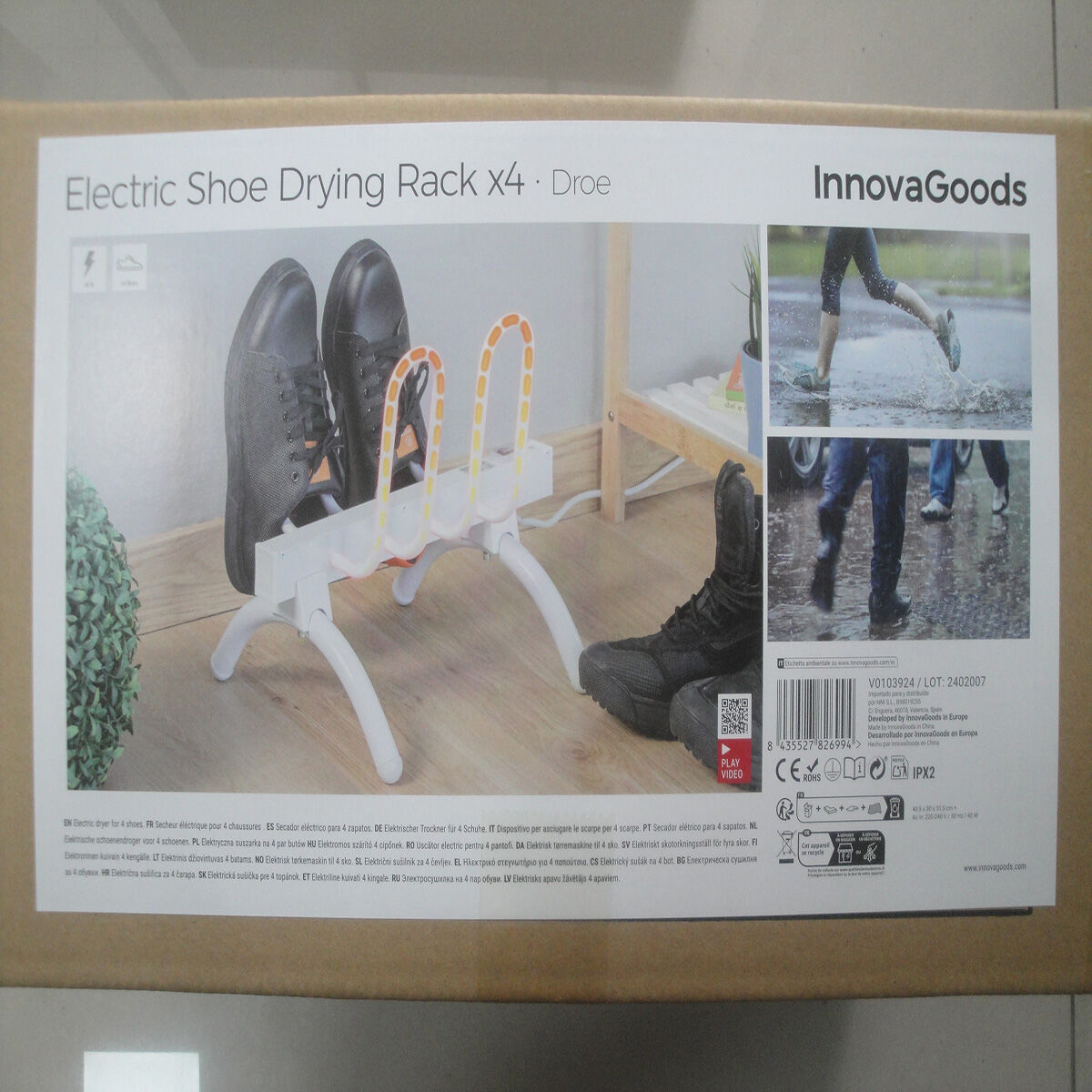 Elektrisk skotork Droe InnovaGoods 40 W 2 par - 8