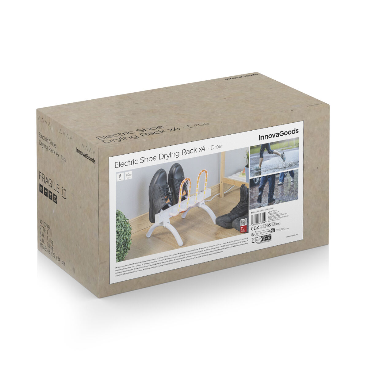 Elektrisk skotork Droe InnovaGoods 40 W 2 par - 7