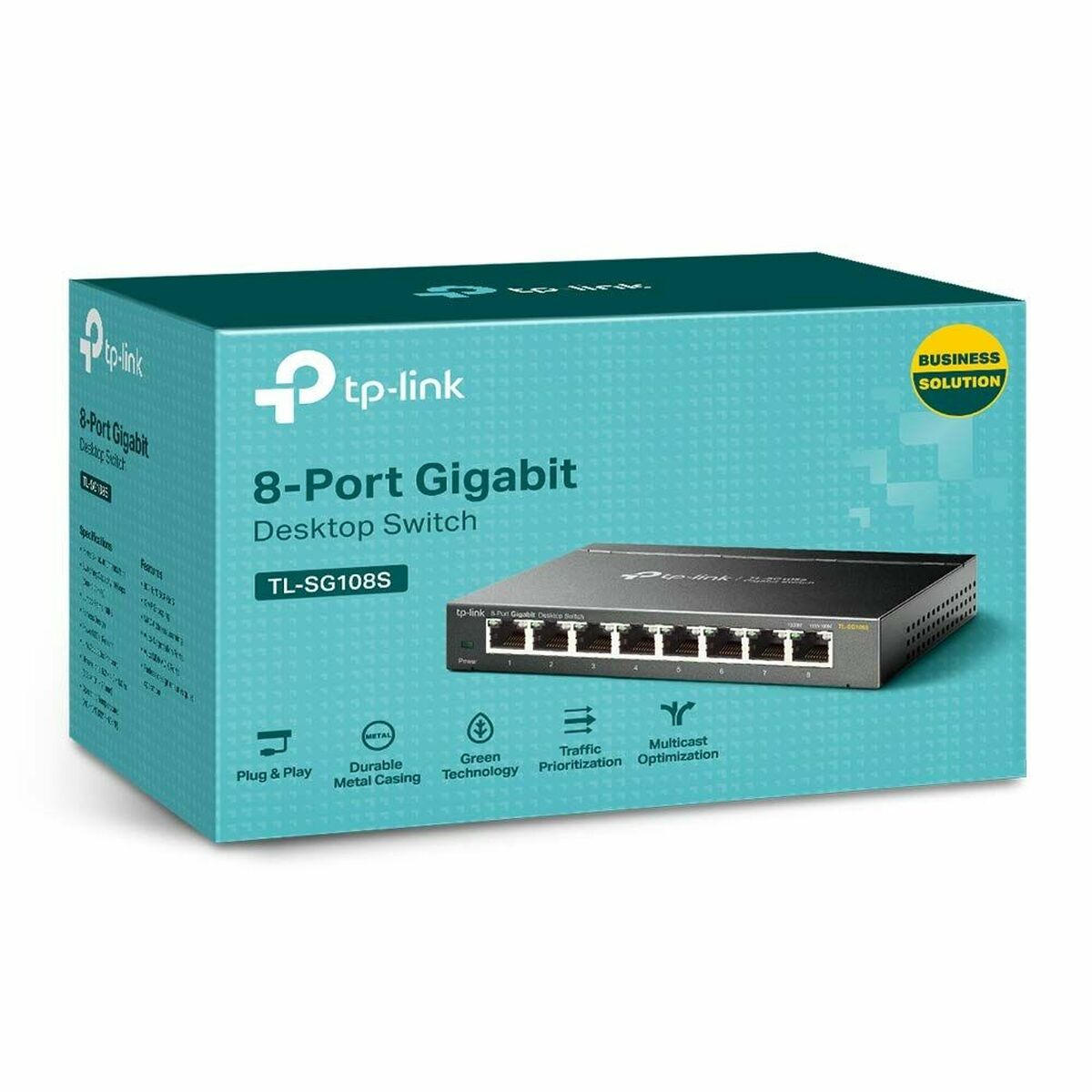 Switch TP-Link TL-SG108S RJ-45 x 8 Svart - 3