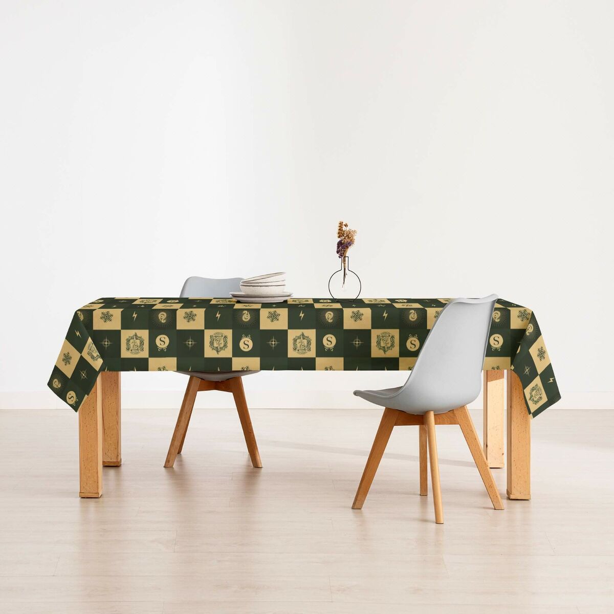 Fläckresistent bordsduk i harts Harry Potter Slytherin Multicolour 100 x 150 cm - 3