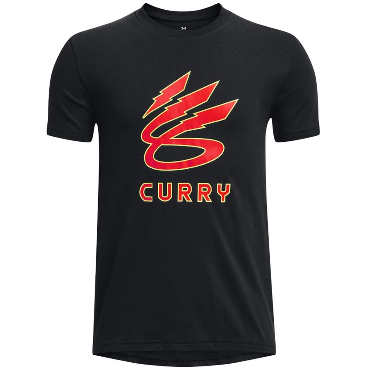 T-shirt med kortärm Herr Under Armour Curry Lightning Logo Svart - 4