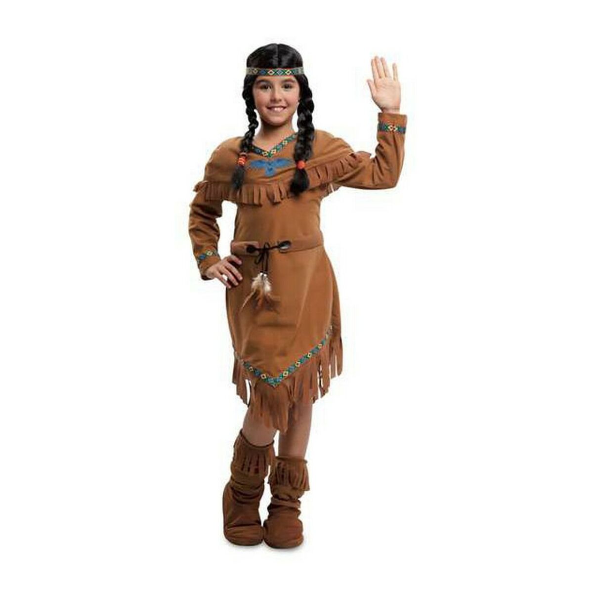 Maskeraddräkt för barn My Other Me Kvinna American Indian (4 Delar)