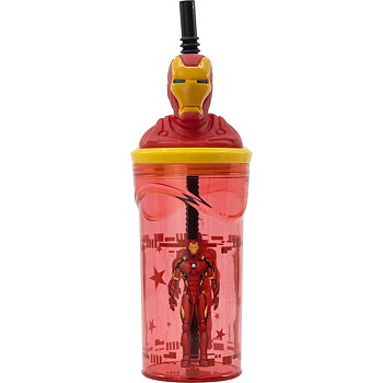 Muggen med Sugrör The Avengers Iron Man Röd 3D