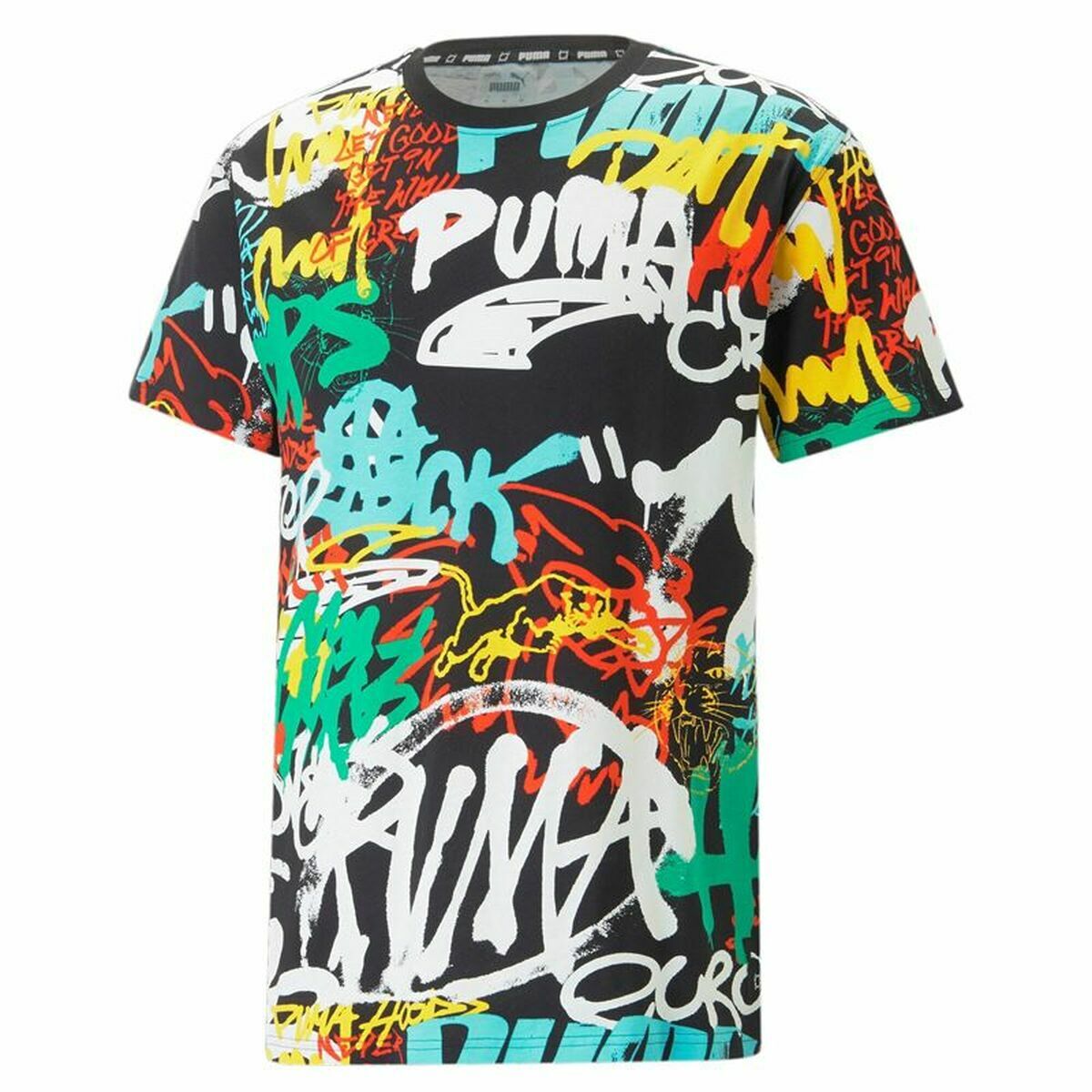T-shirt med kortärm Herr Puma Graffiti Svart - 3