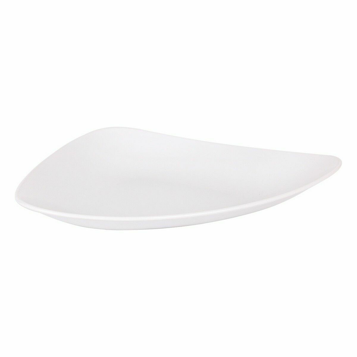 Platt skål Inde Vedone Porslin Vit 31 x 25 x 4 cm (6 antal) - 2