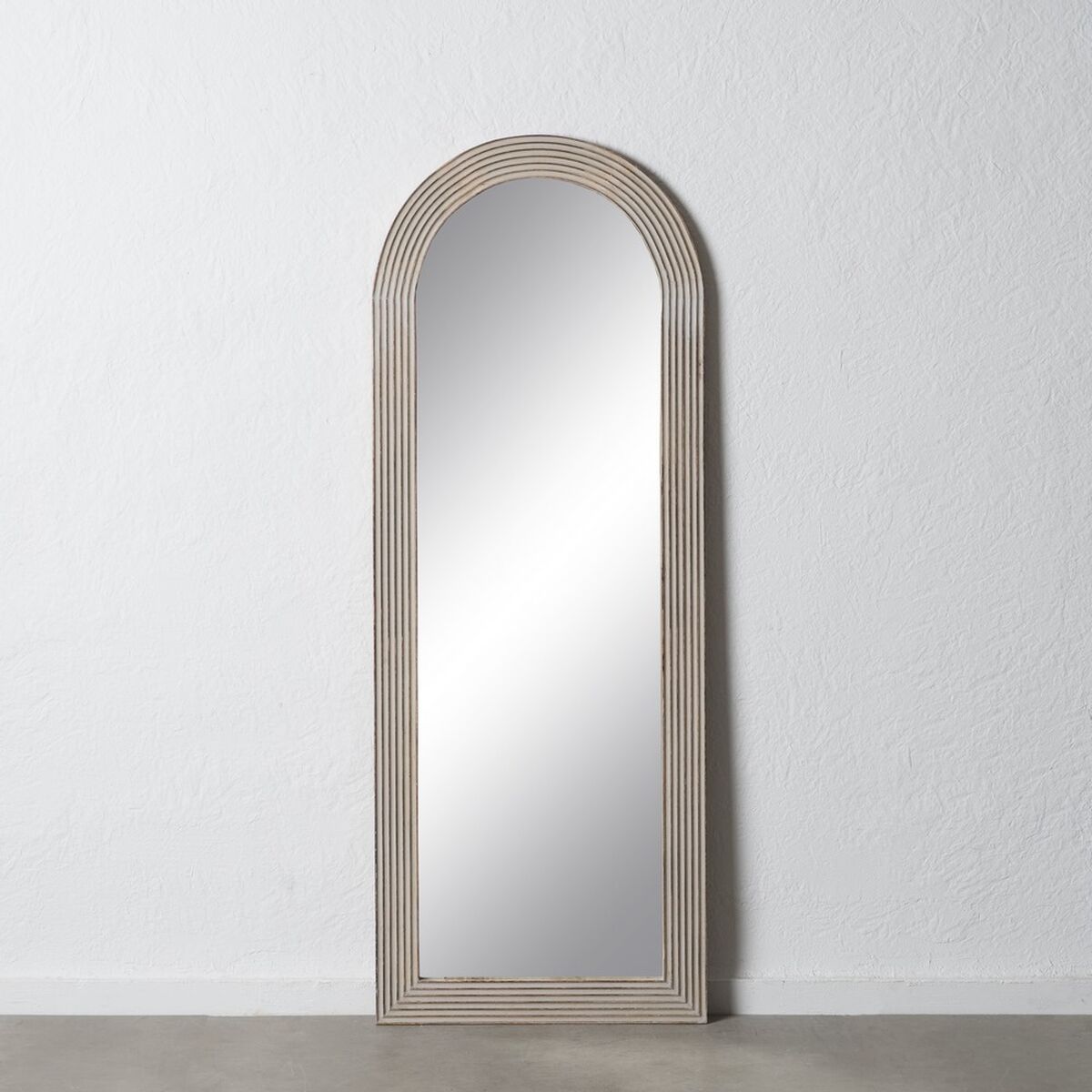 Garderobsspeglar Vit Naturell Vertikalt 64,8 x 3,8 x 172,7 cm - 2