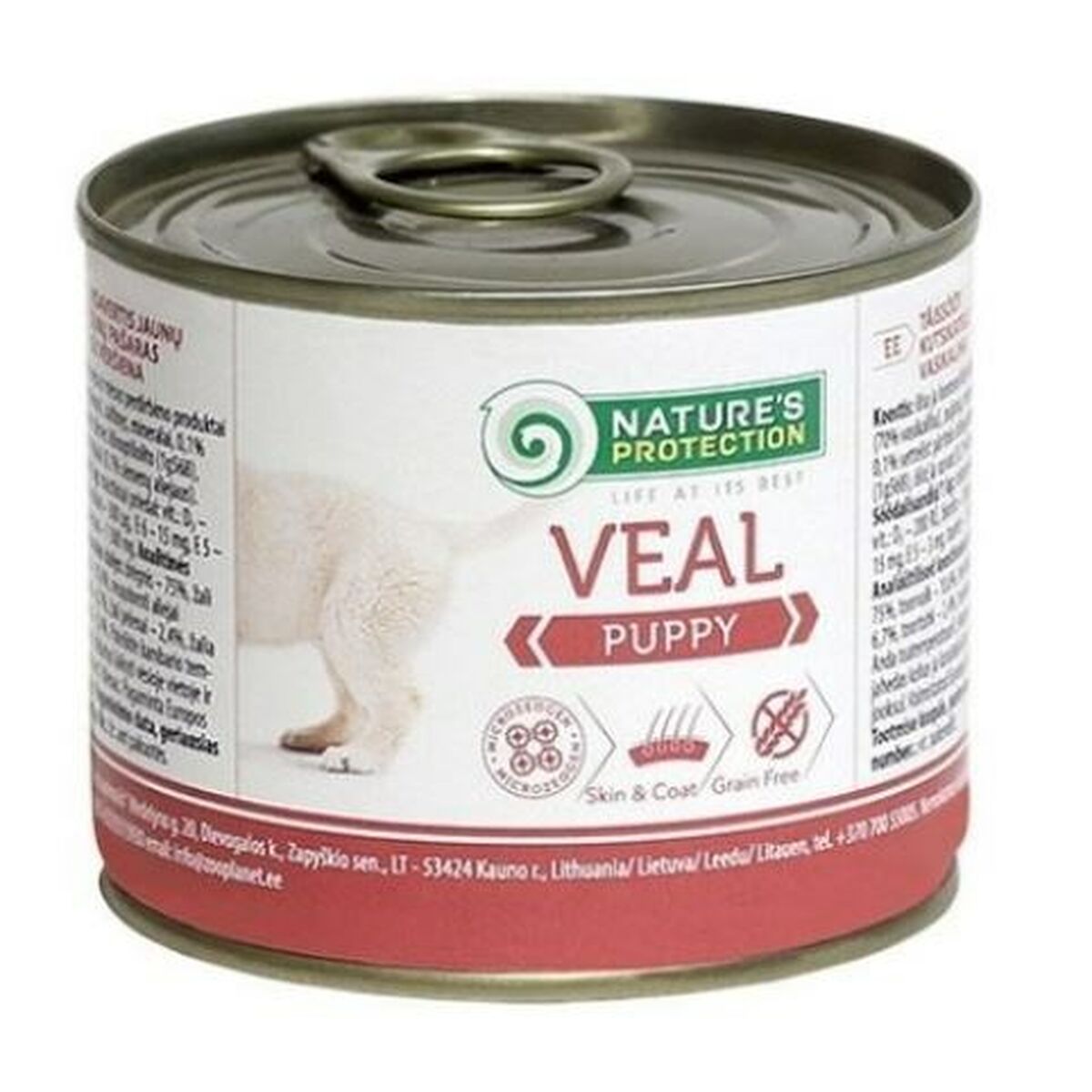 Våt mat NATURE'S PROTECTION Puppy Ternera Kalvkött 200 g
