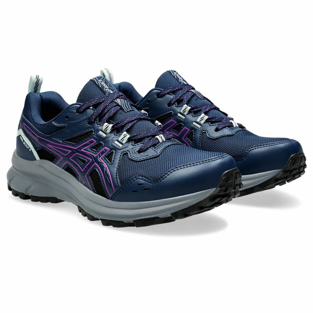 Gymnastiksko, Dam Asics Trail Scout 3 Blå - 5