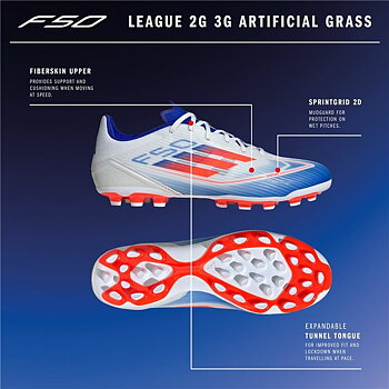 Fotbollsskor för vuxna Adidas F50 League Vit