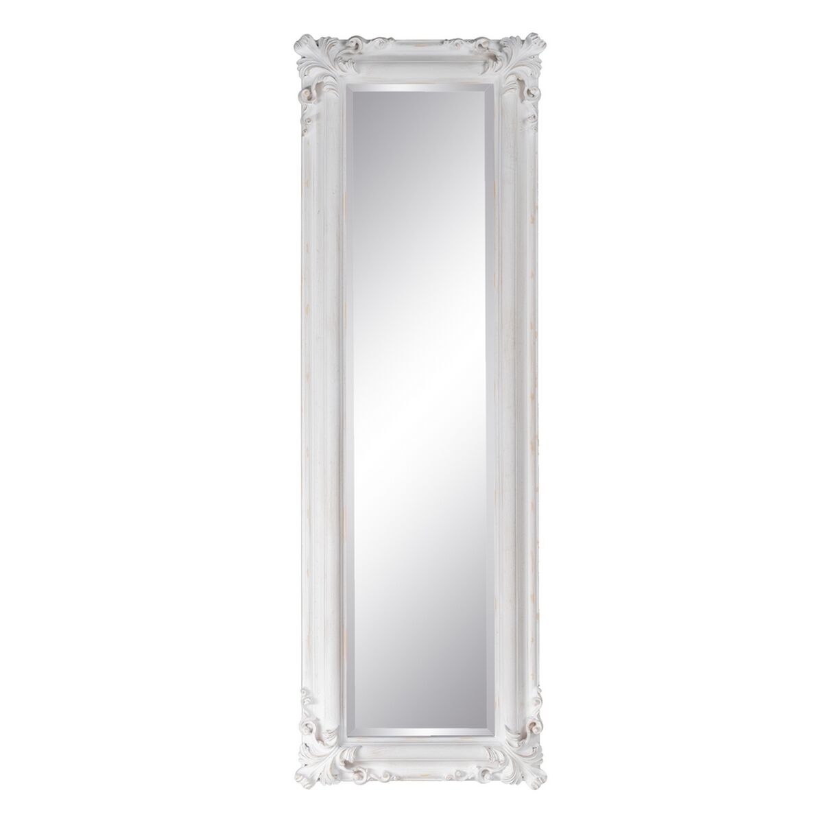 Speglar 46 x 6 x 147 cm Glas Trä Vit