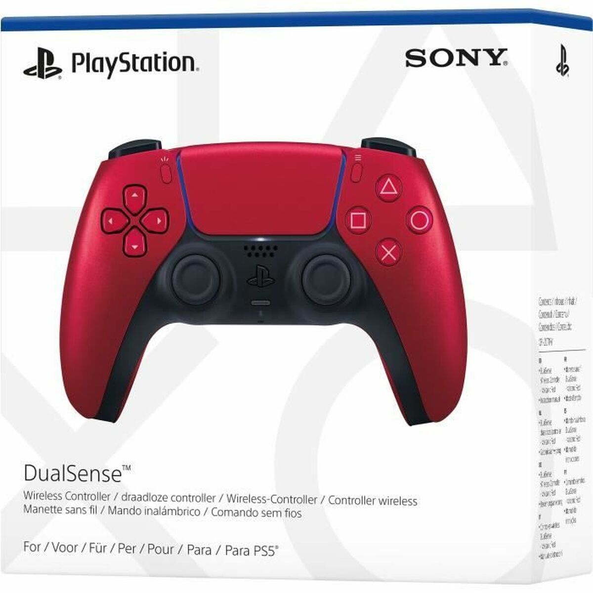 PS5 DualSense fjärrkontroll Sony Deep Earth - Volcanic Red Röd - 4