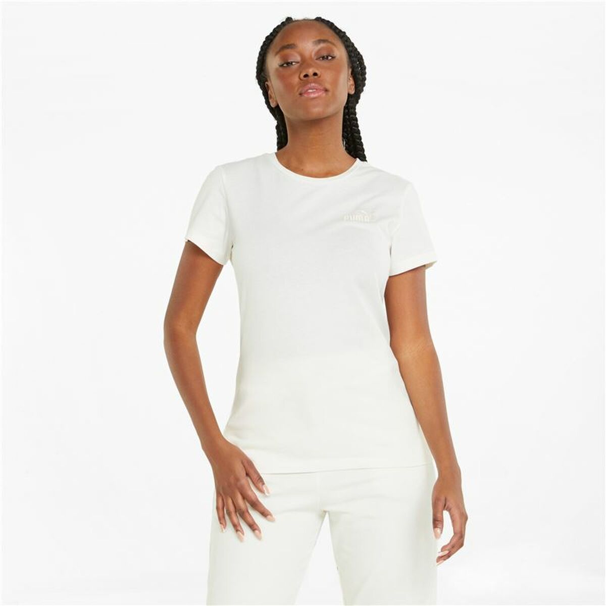 T-shirt med kortärm Dam Puma Vit - 3