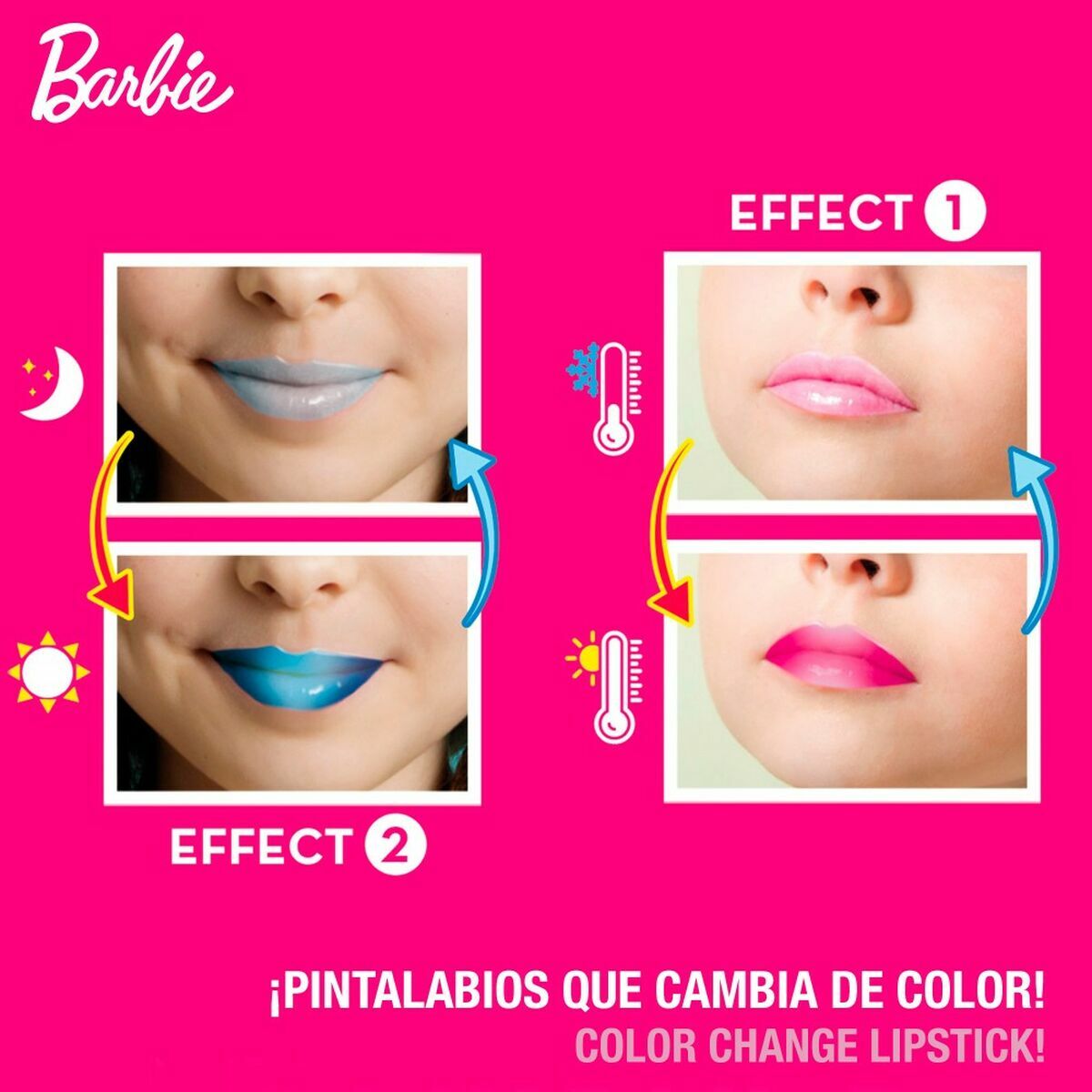 Smink-kit Lisciani Giochi Barbie 15 Delar Läppstift - 3