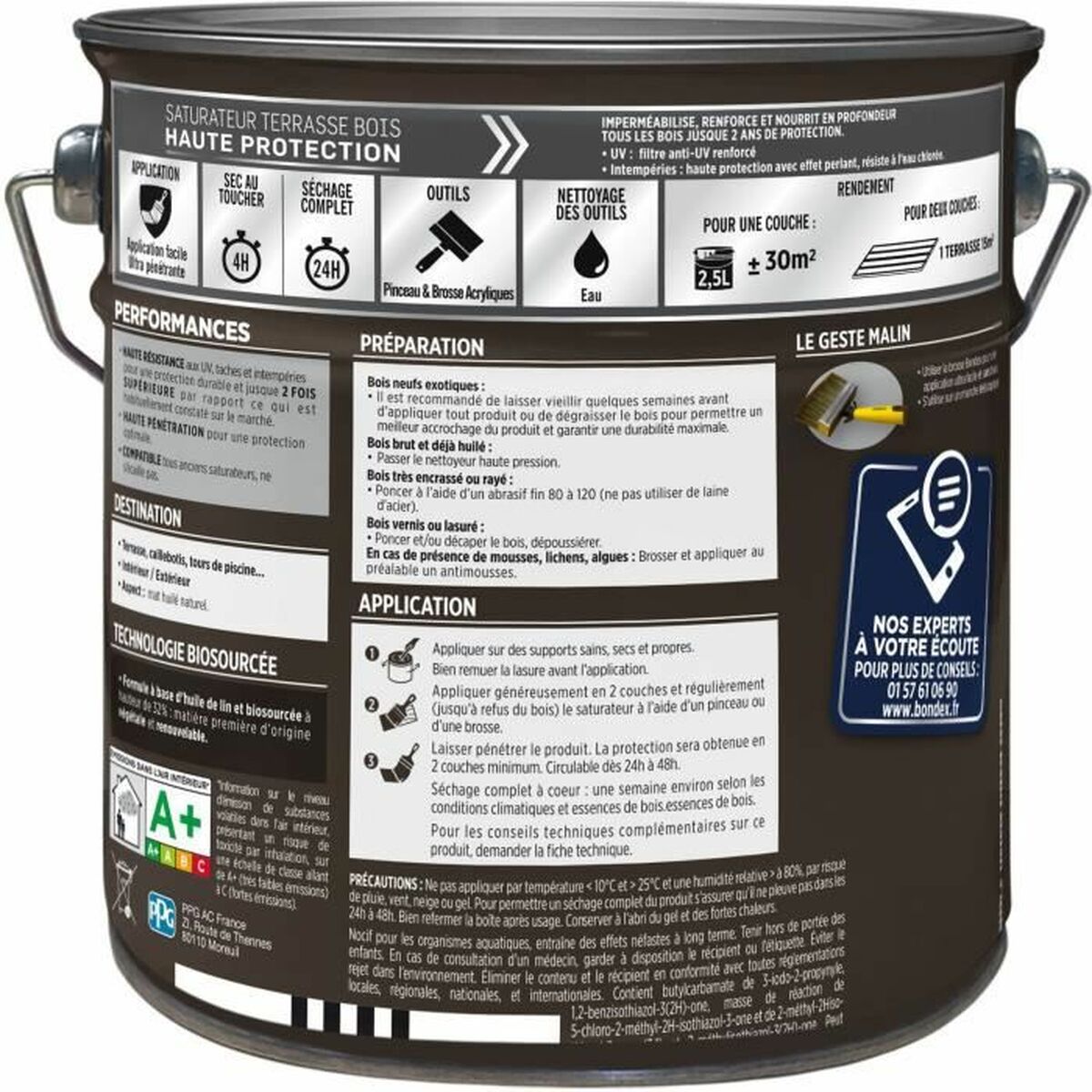 Ytskydd Bondex Mattfihish Ofärgad 2,5 L - 3