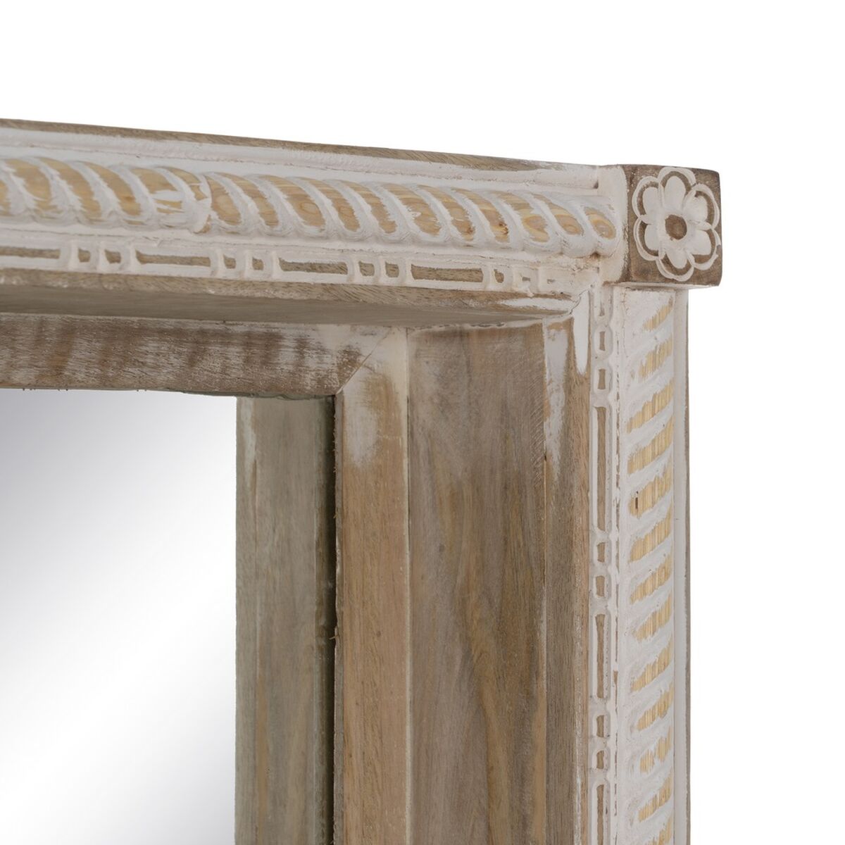 Väggspegel Vit Naturell Vertikalt 106,6 x 12,7 x 38 cm - 6