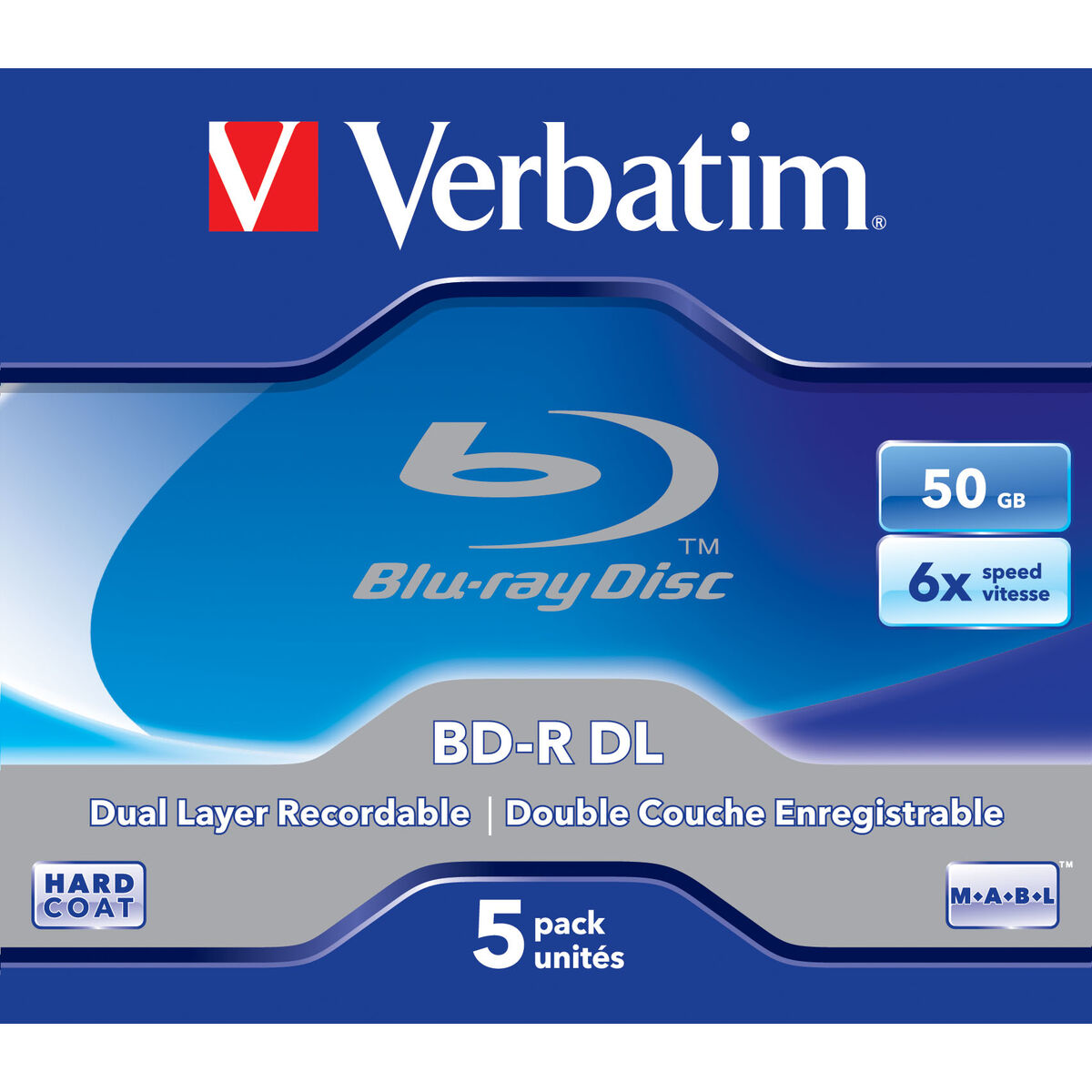 Blu-Ray BD-R Verbatim 43748 5 antal - 3