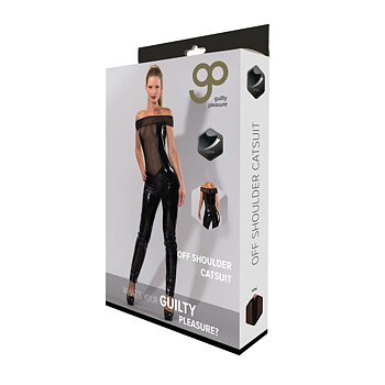 Erotiskt Kostym Guilty Pleasure Catsuit Svart L