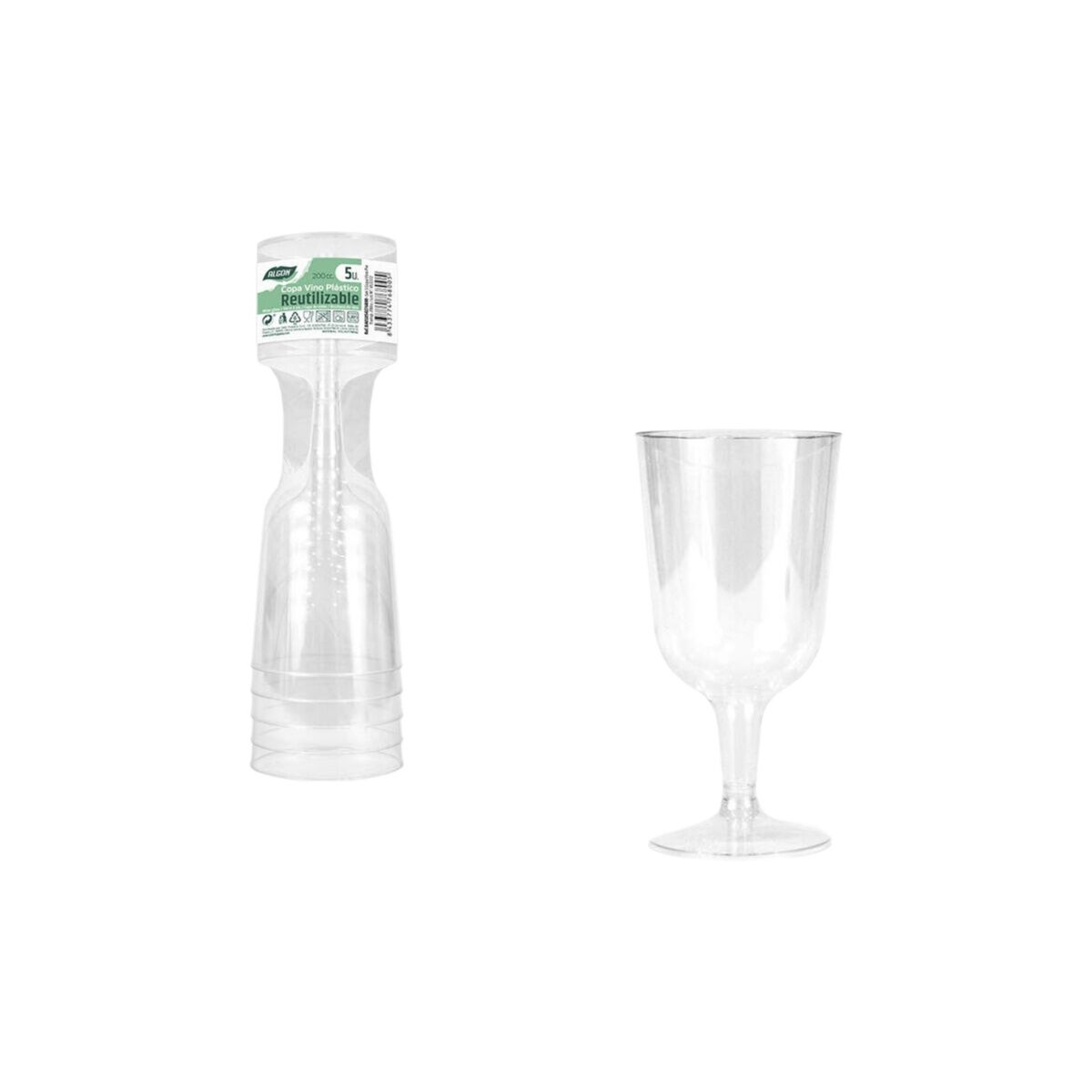 Vinglas Algon 200 ml 5 Delar (24 antal) - 3