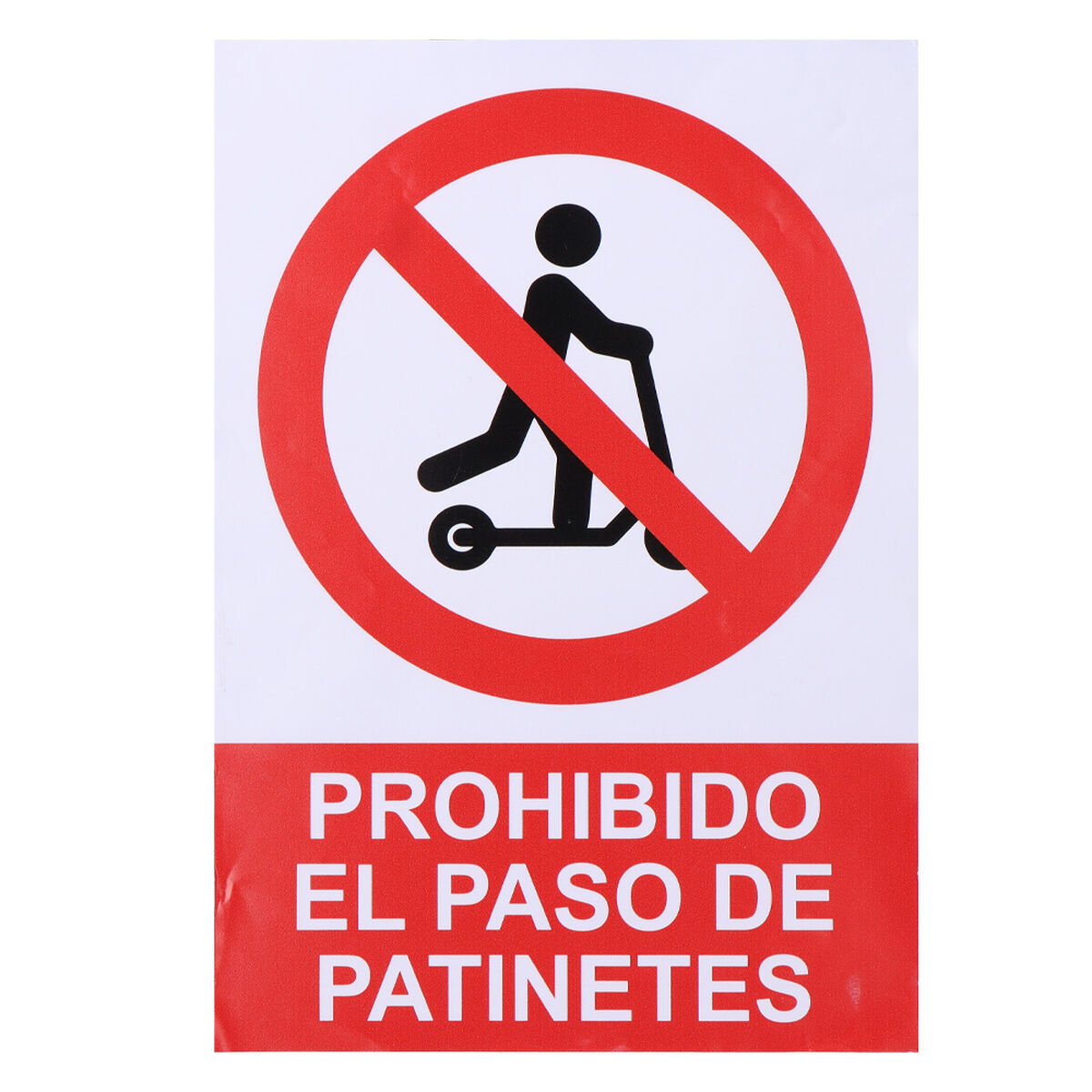 Skylt Normaluz Prohibido acceder con patinete Vinyl 21 x 30 cm - 2