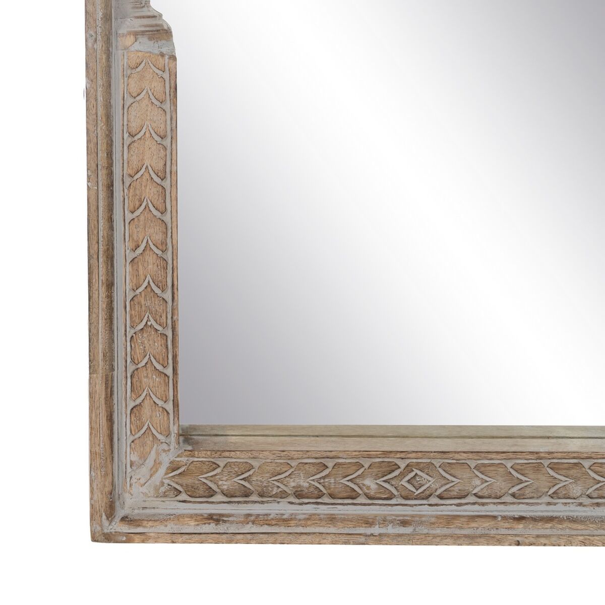 Garderobsspeglar Vit Naturell Vertikalt 48,26 x 7 x 183 cm - 6