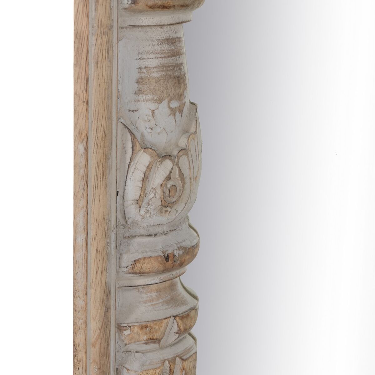 Garderobsspeglar Vit Naturell Vertikalt 48,26 x 7 x 183 cm - 5