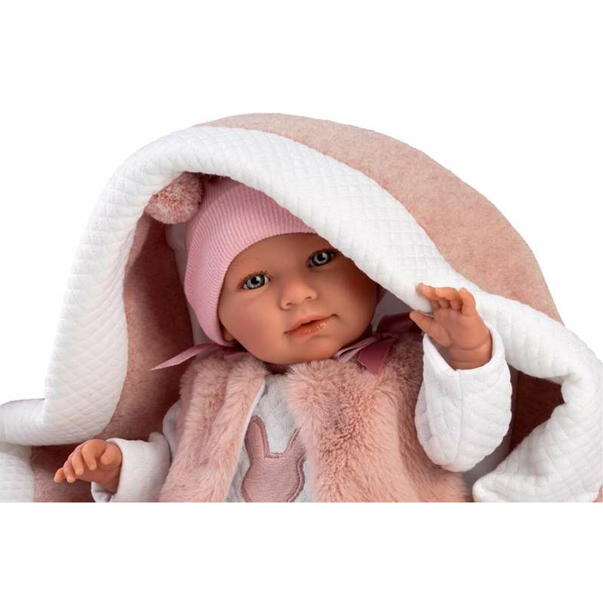 Bebisdocka Llorens Mimi Rosa 40 cm Bärgningsvagn - 4