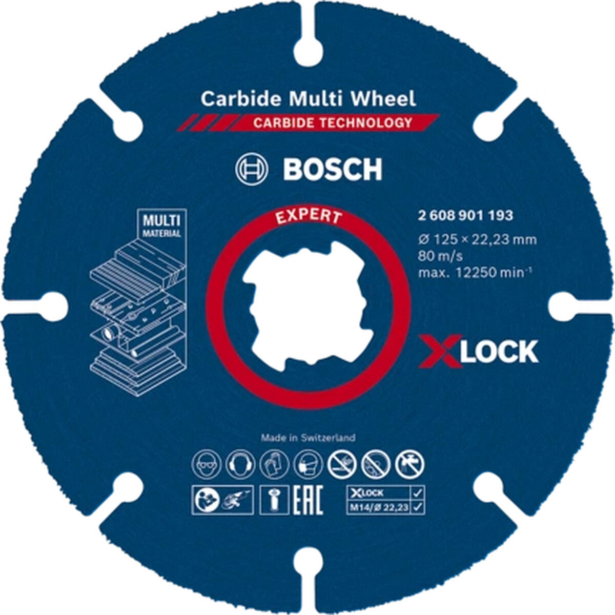 Skärskiva BOSCH Expert Multi 125mm 20 x 1 x 15 cm Karbid