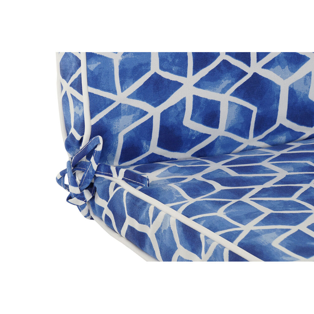 Kudde DKD Home Decor Blå Vit Rektangulär Geometrisk 190 x 60 x 5 cm (190 x 60 x 5 cm) - 9