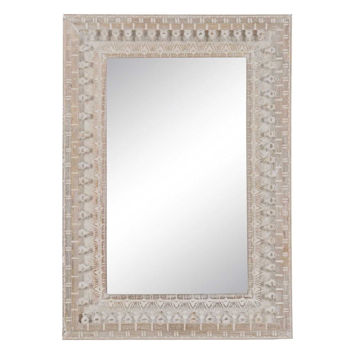 Väggspegel Vit Naturell Vertikalt 71,1 x 5,1 x 101,6 cm - 2
