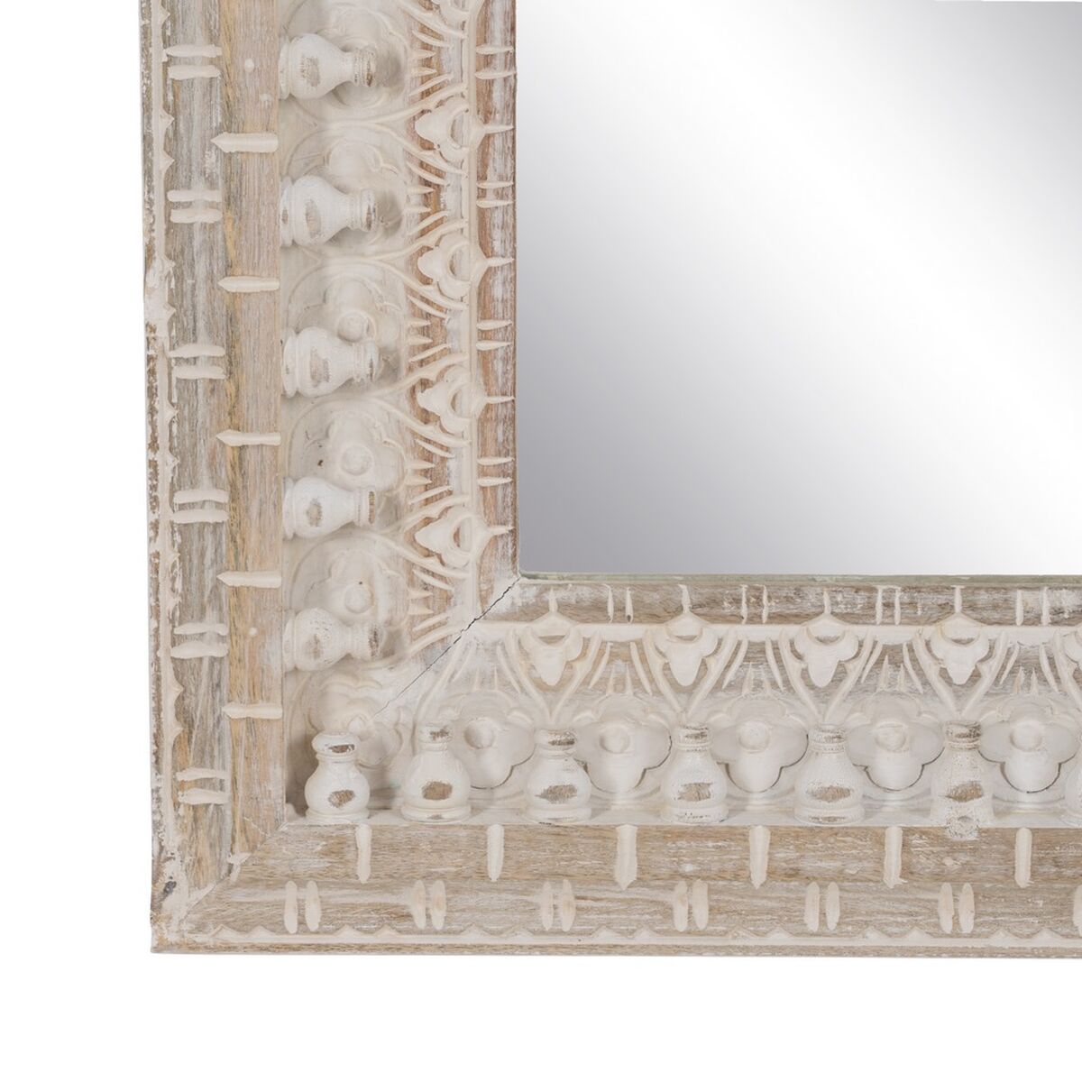 Väggspegel Vit Naturell Vertikalt 71,1 x 5,1 x 101,6 cm - 4