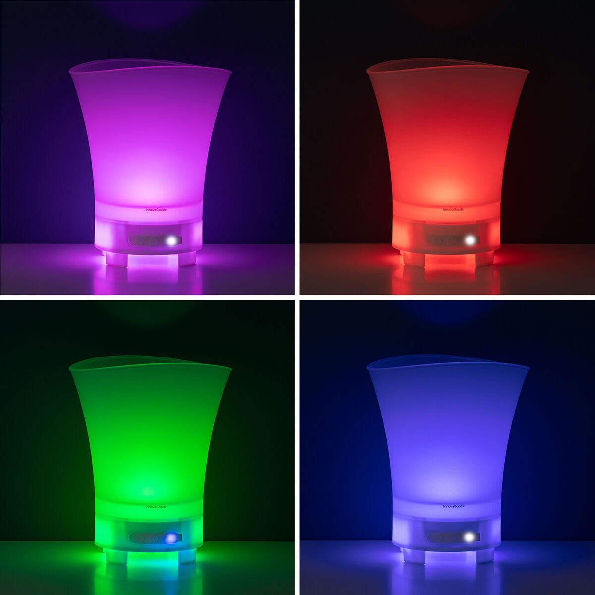 LED-hink med återuppladdningsbar högtalare Sonice InnovaGoods - 30