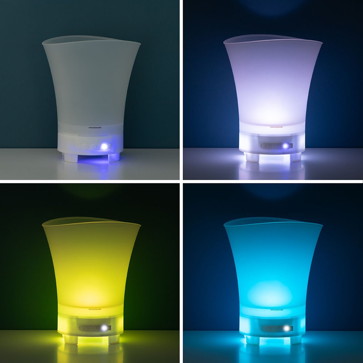 LED-hink med återuppladdningsbar högtalare Sonice InnovaGoods - 31