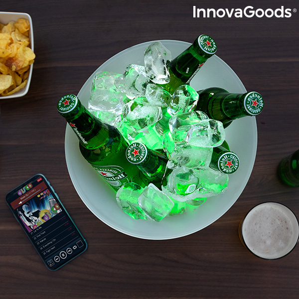 LED-hink med återuppladdningsbar högtalare Sonice InnovaGoods - 6