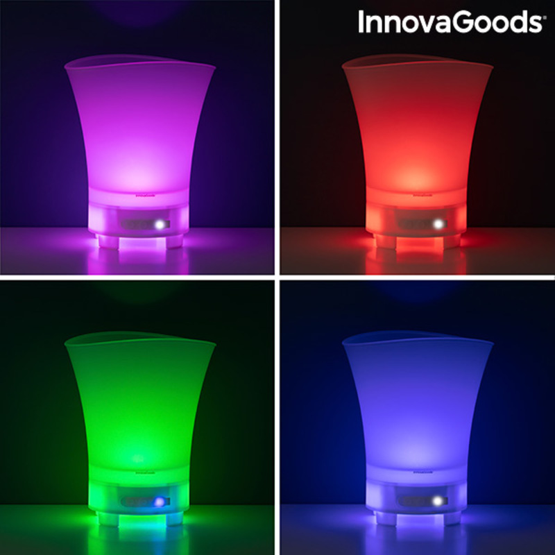 LED-hink med återuppladdningsbar högtalare Sonice InnovaGoods - 16