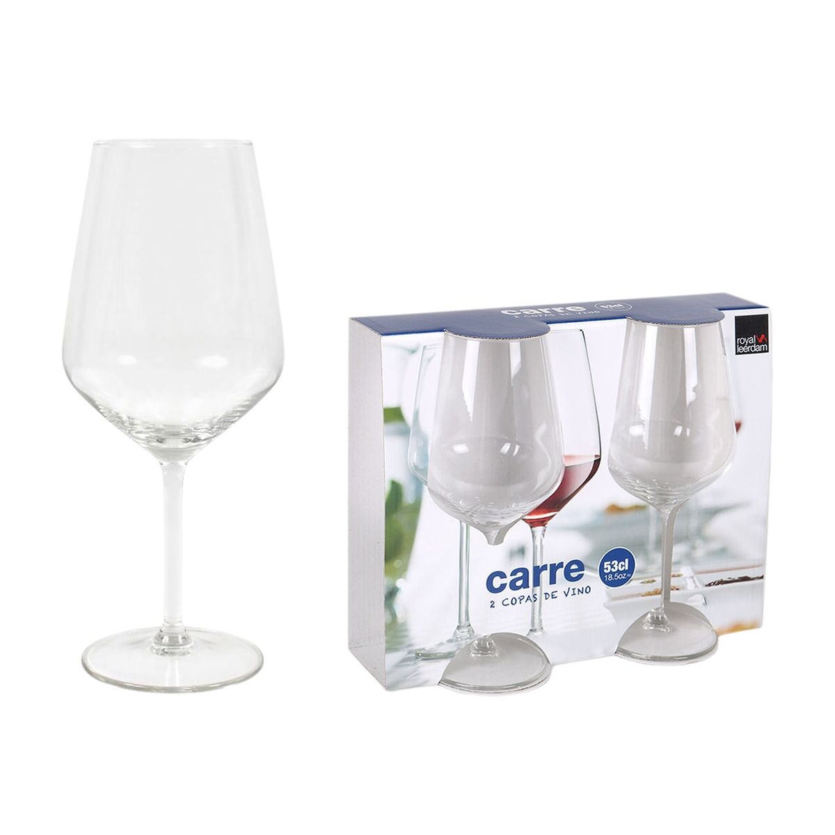 Set med vinglas Royal Leerdam Carre 2 Delar (4 antal) - 2