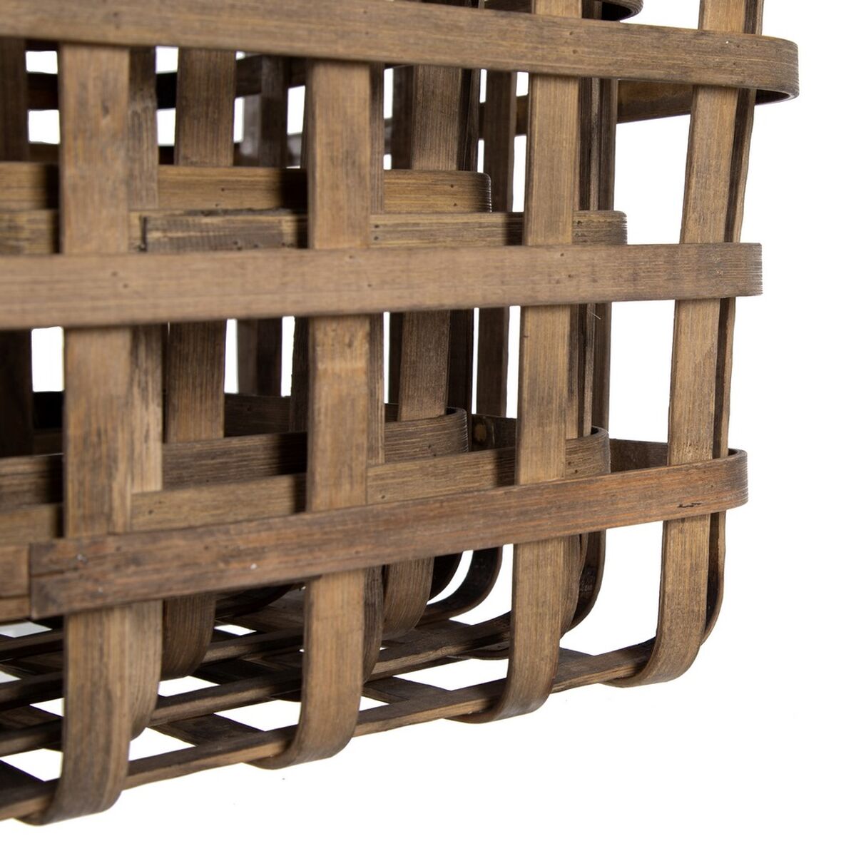 Korgset 42 x 42 x 37 cm Naturell Bambu (3 Delar) - 4