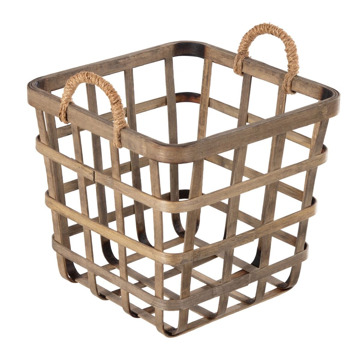 Korgset 42 x 42 x 37 cm Naturell Bambu (3 Delar) - 11