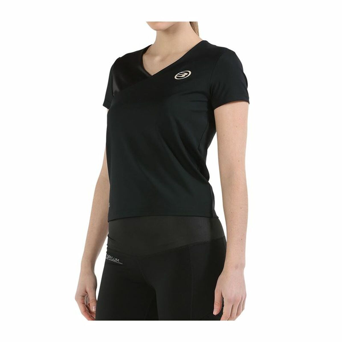 T-shirt med kortärm Dam Bullpadel Pital Svart - 3