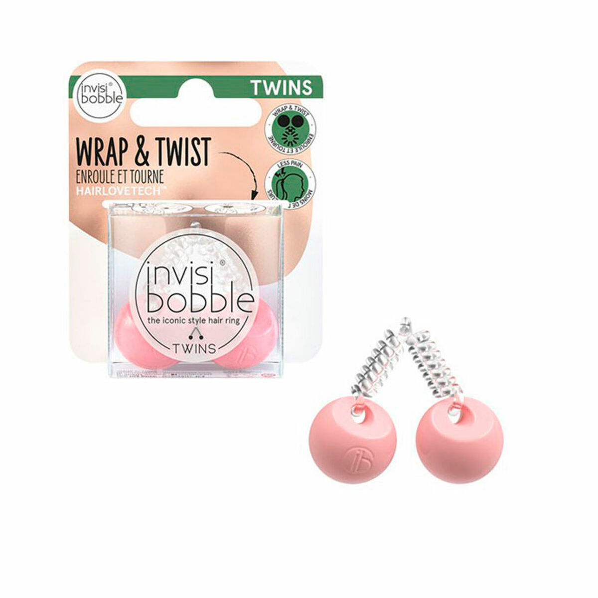 Hårband Invisibobble Invisibobble Twins 1 antal