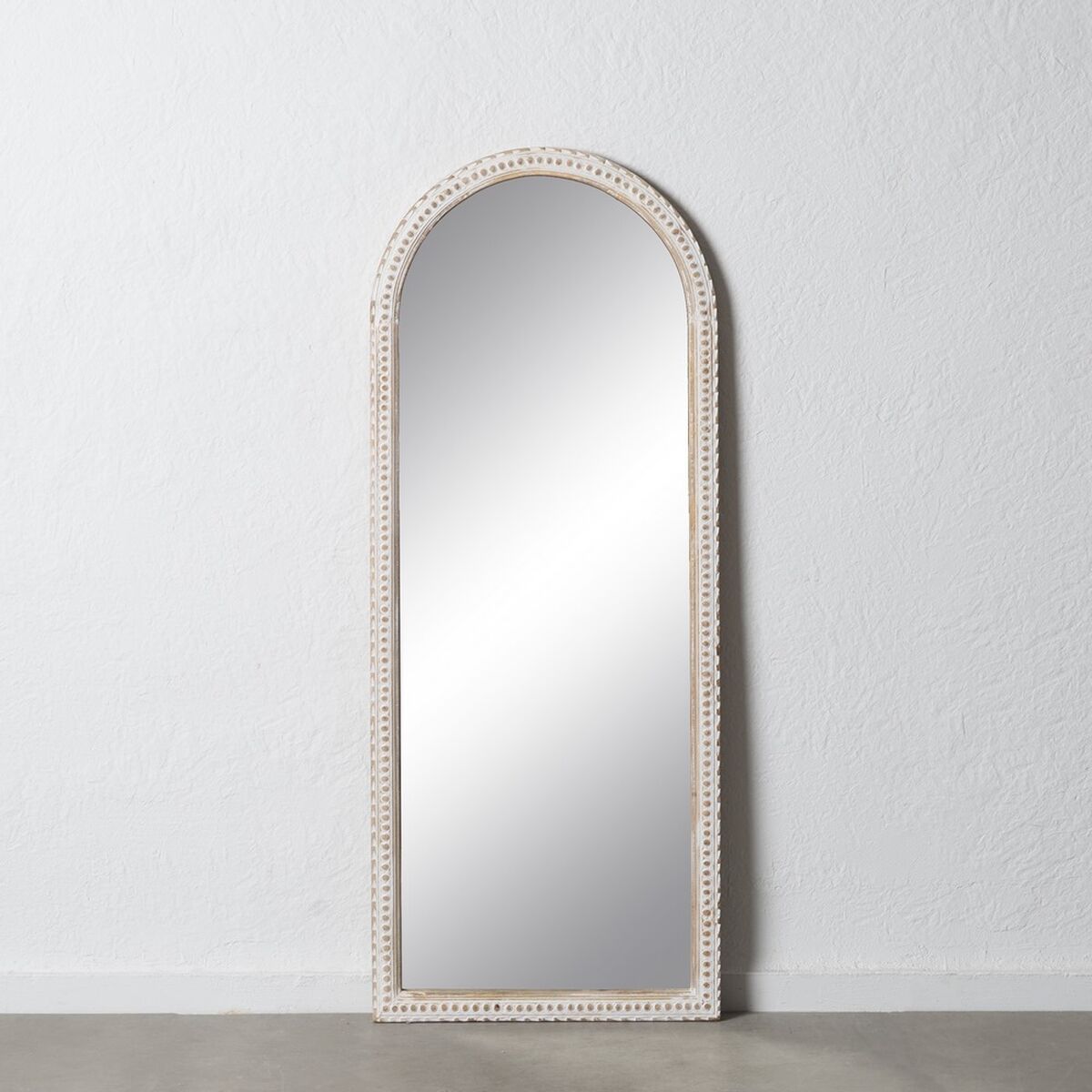 Väggspegel Vit Naturell Vertikalt 60,9 x 3,8 x 152,4 cm - 2