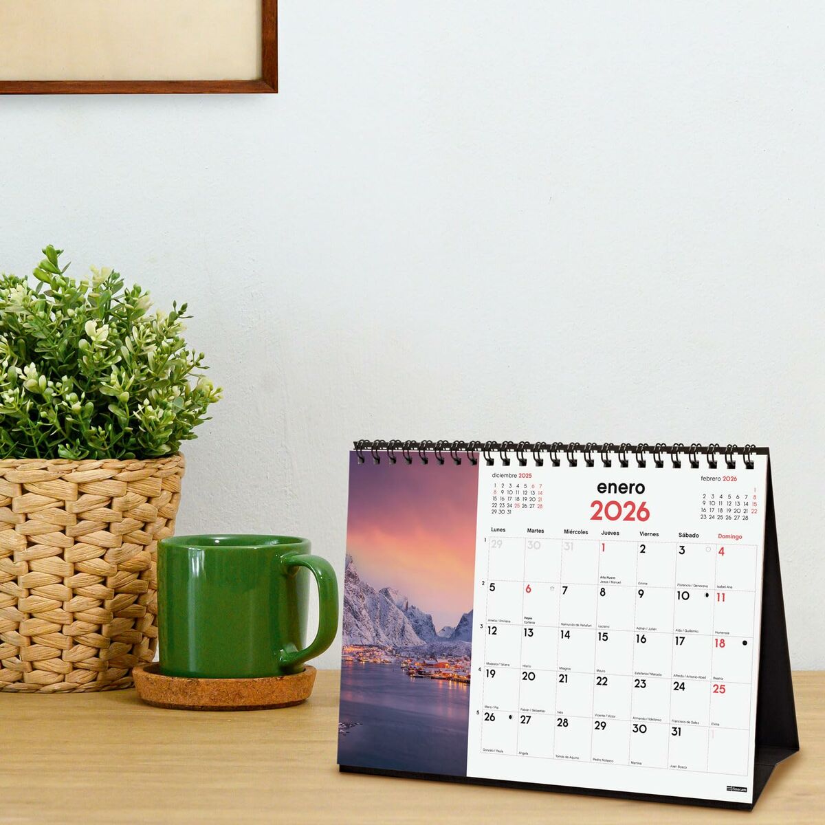 Skrivbordskalender Finocam Multicolour Papper 21 x 15 cm - 2