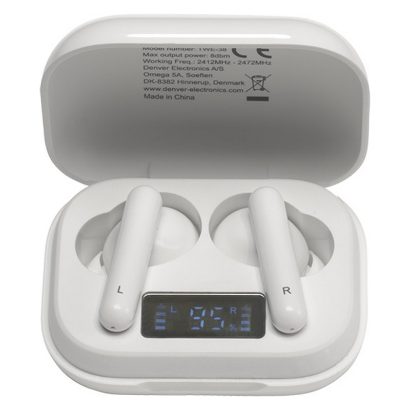 Bluetooth Hörlurar Denver Electronics 111191120210 Vit - 7